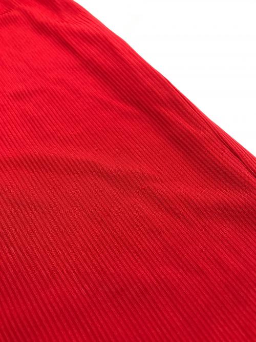 ALENCY（アレンシー）ALENCY (アレンシー) ドレープリブロンパース レッド サイズ:Fの古着・服飾アイテム