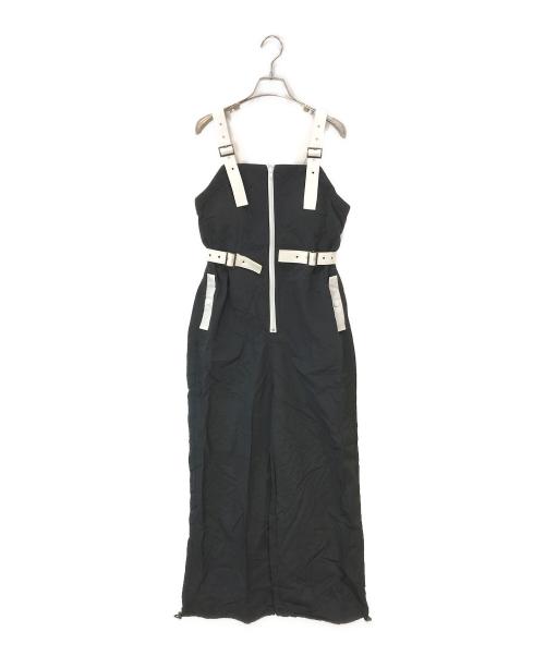 ALENCY（アレンシー）ALENCY (アレンシー) ナイロンオーバーオール ブラック サイズ:ｆの古着・服飾アイテム