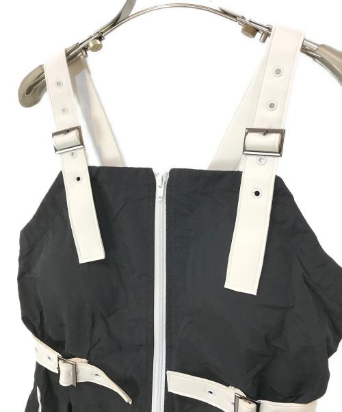 ALENCY（アレンシー）ALENCY (アレンシー) ナイロンオーバーオール ブラック サイズ:ｆの古着・服飾アイテム