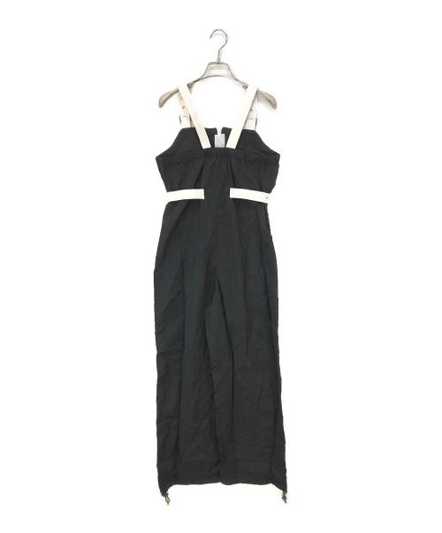 ALENCY（アレンシー）ALENCY (アレンシー) ナイロンオーバーオール ブラック サイズ:Fの古着・服飾アイテム