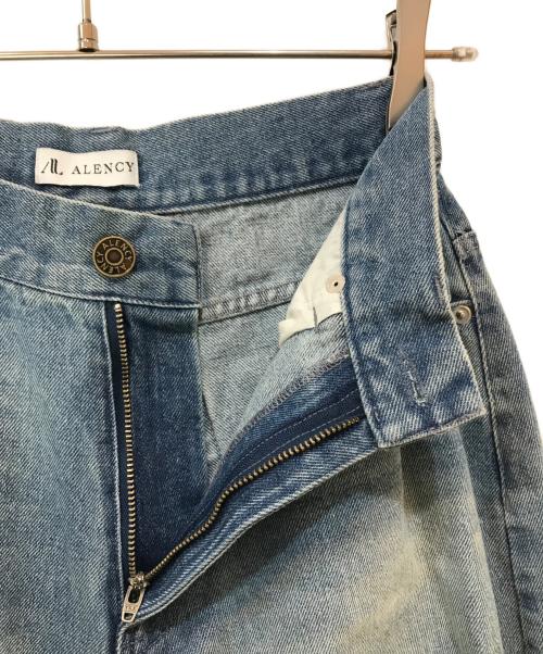 ALENCY（アレンシー）ALENCY (アレンシー) ダメージ加工ワイドデニムパンツ インディゴ サイズ:Sの古着・服飾アイテム
