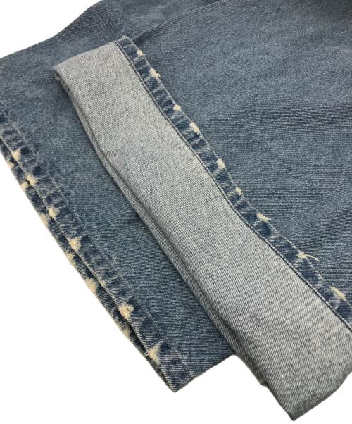 ALENCY（アレンシー）ALENCY (アレンシー) ダメージ加工ワイドデニムパンツ インディゴ サイズ:Sの古着・服飾アイテム