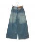 ALENCY (アレンシー) ダメージ加工ワイドデニムパンツ インディゴ サイズ:S：3500円