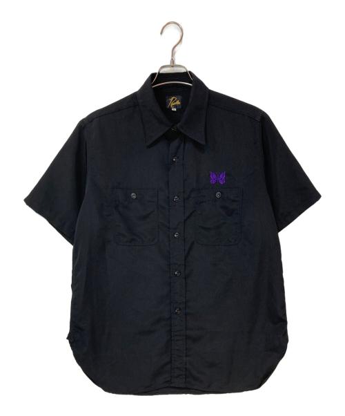 Needles（ニードルズ）Needles (ニードルズ) S/S Work Shirt - Poly Cloth ブラック サイズ:Mの古着・服飾アイテム