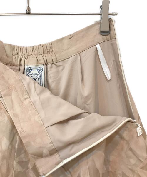 Tnewties（トゥエンティーズ）Tnewties (トゥエンティーズ) ベルト付属ハイウエストフレアスカート ベージュ サイズ:Lの古着・服飾アイテム