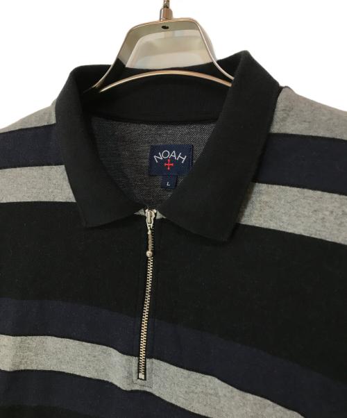 Noah（ノア）Noah (ノア) ハーフジップラガーシャツ グレー サイズ:Lの古着・服飾アイテム