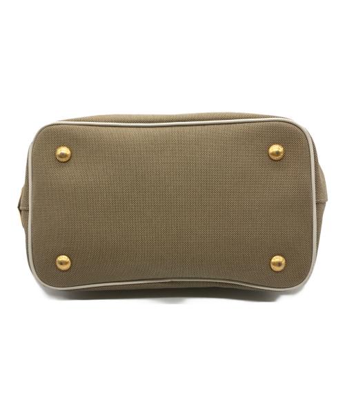 PRADA（プラダ）PRADA (プラダ) ロゴジャガード 2WAYショルダーバッグ ベージュ サイズ:-の古着・服飾アイテム