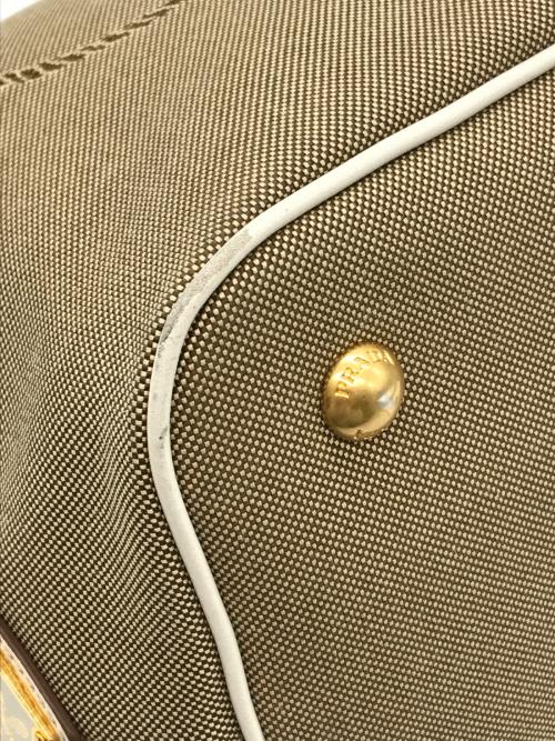 PRADA（プラダ）PRADA (プラダ) ロゴジャガード 2WAYショルダーバッグ ベージュ サイズ:-の古着・服飾アイテム