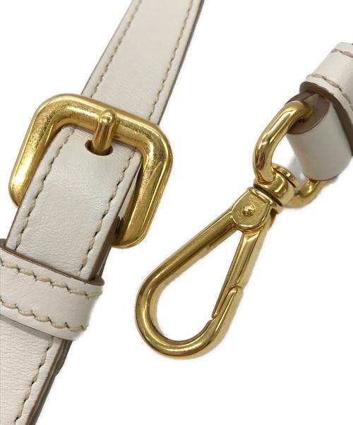 PRADA（プラダ）PRADA (プラダ) ロゴジャガード 2WAYショルダーバッグ ベージュ サイズ:-の古着・服飾アイテム