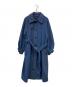 UNITED TOKYO（ユナイテッドトーキョー）の古着「エクストラウールスタンド2way ステン コート」｜ブルー