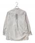 KUON (クオン) Reversible Pleated Shirt ホワイト×グレー サイズ:M：4000円