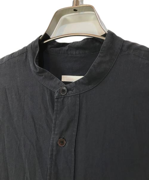 COMOLI（コモリ）COMOLI (コモリ) 21SS BAND COLLAR SHIRT ブラック サイズ:1の古着・服飾アイテム