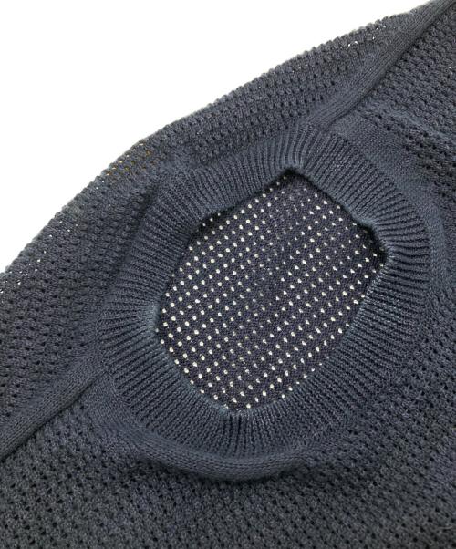 BATONER（バトナ―）BATONER (バトナ―) men SUMMER KNIT CREW NECK SHORT SLEEVE ネイビー サイズ:2の古着・服飾アイテム