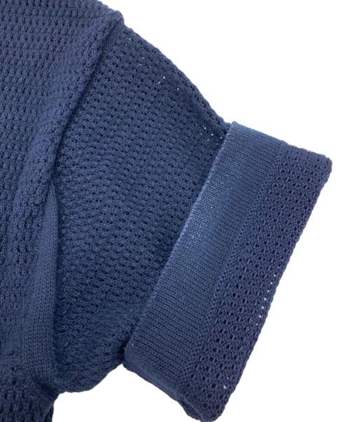 BATONER（バトナ―）BATONER (バトナ―) men SUMMER KNIT CREW NECK SHORT SLEEVE ネイビー サイズ:2の古着・服飾アイテム