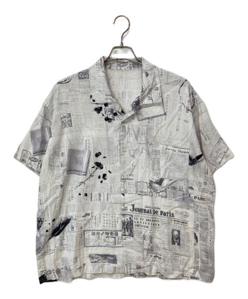 Porter Classic（ポータークラシック）Porter Classic (ポータークラシック) MONSIEUR KURATA COTTON LINEN SHORT SLEEVE SHIRT ホワイト サイズ:Sの古着・服飾アイテム
