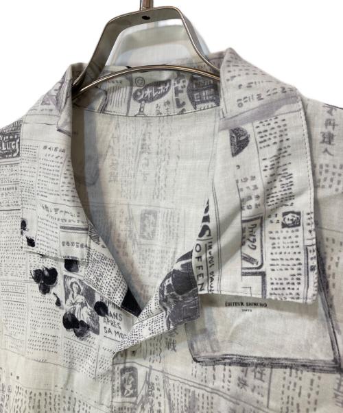 Porter Classic（ポータークラシック）Porter Classic (ポータークラシック) MONSIEUR KURATA COTTON LINEN SHORT SLEEVE SHIRT ホワイト サイズ:Sの古着・服飾アイテム