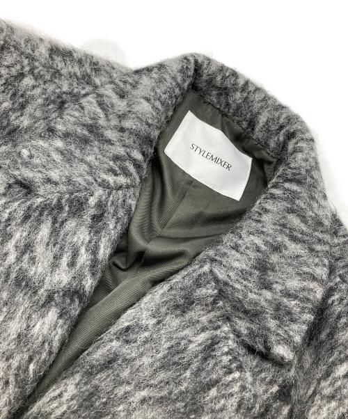 STYLE MIXER（スタイルミキサー）STYLE MIXER (スタイルミキサー) シャギーテーラードジャケット グレー サイズ:Mの古着・服飾アイテム