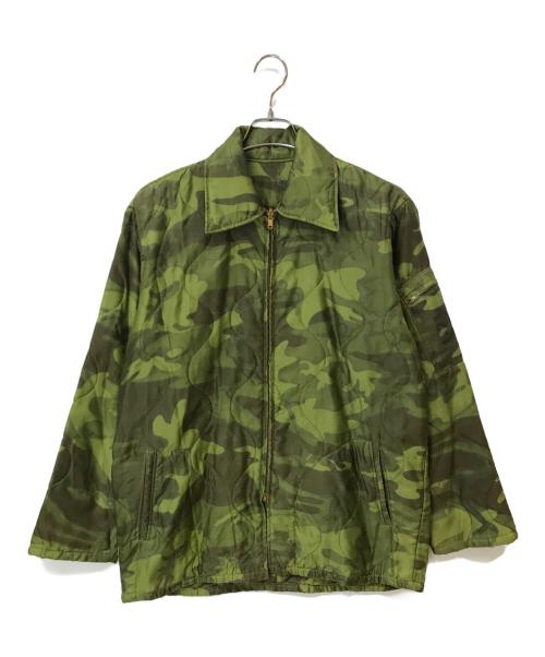 古着ジャケット（フルギジャケット）古着ジャケット (フルギジャケット) QUINHON VIETNAM スーベニア ベトジャン カーキ サイズ:-の古着・服飾アイテム