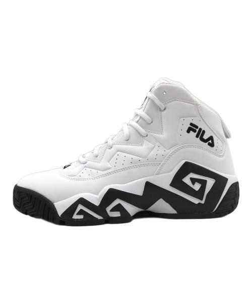 FILA（フィラ）FILA (フィラ) JAMAL MASHBURN 4 ハイカットスニーカー ホワイト サイズ:UK10.0の古着・服飾アイテム