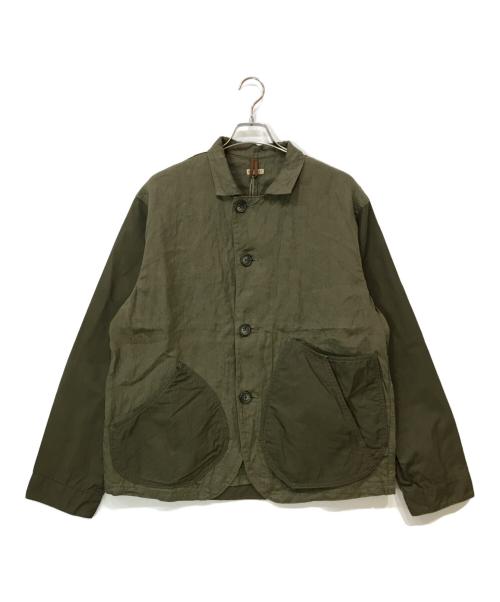 KAPITAL（キャピタル）KAPITAL (キャピタル) リネンチノクロス×ギャバリンゴマンカバーオール カーキ サイズ:5の古着・服飾アイテム