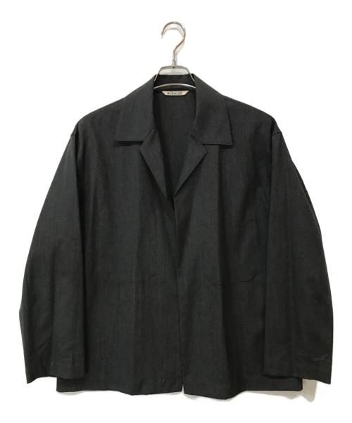 AURALEE（オーラリー）AURALEE (オーラリー) WOOL SILK TROPICAL SHIRTS JACKET グレー サイズ:3の古着・服飾アイテム