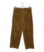 AURALEEオーラリー）の古着「WASHED CORDUROY 5P PANTS」｜ブラウン