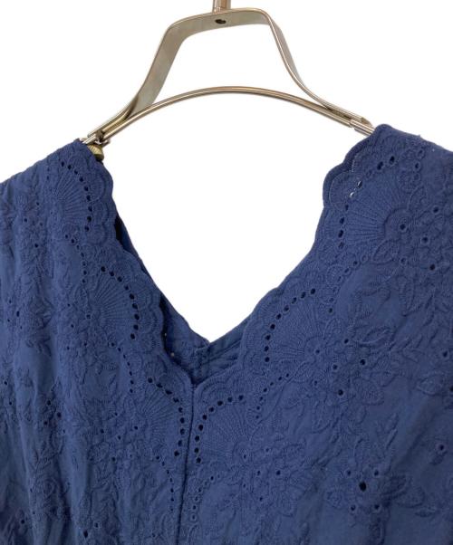 TSURU by MARIKO OIKAWA（ツルバイマリコオイカワ）TSURU by MARIKO OIKAWA (ツルバイマリコオイカワ) コットンティアード レースワンピース ネイビー サイズ:Fの古着・服飾アイテム