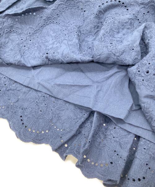 TSURU by MARIKO OIKAWA（ツルバイマリコオイカワ）TSURU by MARIKO OIKAWA (ツルバイマリコオイカワ) コットンティアード レースワンピース ネイビー サイズ:Fの古着・服飾アイテム