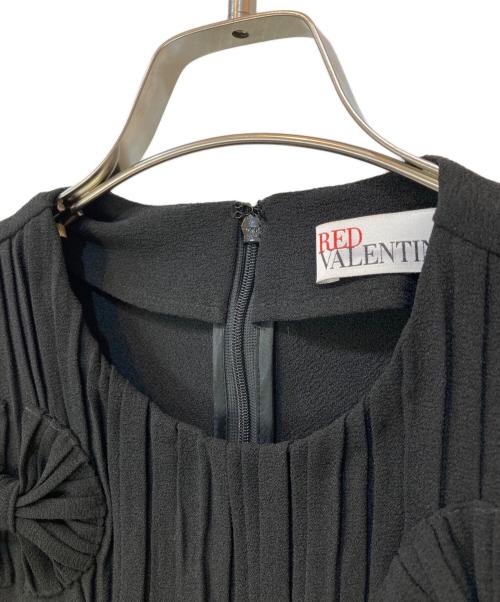 RED VALENTINO（レッドヴァレンティノ）RED VALENTINO (レッドヴァレンティノ) 半袖ブラウス ブラック サイズ:38の古着・服飾アイテム