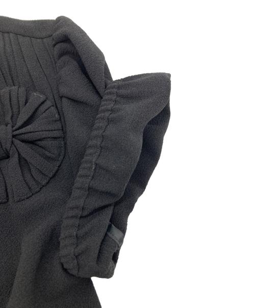 RED VALENTINO（レッドヴァレンティノ）RED VALENTINO (レッドヴァレンティノ) 半袖ブラウス ブラック サイズ:38の古着・服飾アイテム