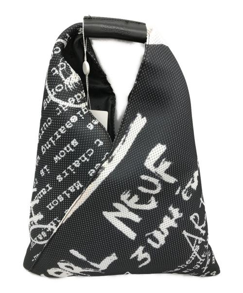 MM6 Maison Margiela（エムエムシックスメゾンマルジェラ）MM6 Maison Margiela (エムエムシックス メゾンマルジェラ) JAPANESE SMALL BAG IN PRINTED MESH バッグ ホワイト×ブラック サイズ:-の古着・服飾アイテム