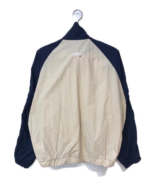 9090（9090）9090 (9090) Ninety ナイロンセットアップ ネイビー×ベージュ サイズ:Lの古着・服飾アイテム