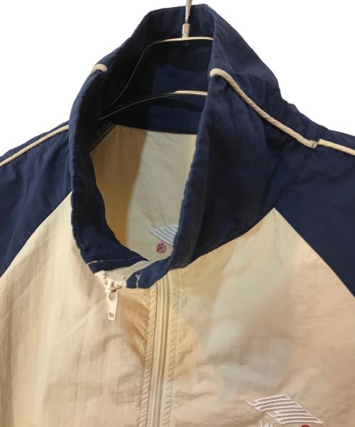 9090（9090）9090 (9090) Ninety ナイロンセットアップ ネイビー×ベージュ サイズ:Lの古着・服飾アイテム