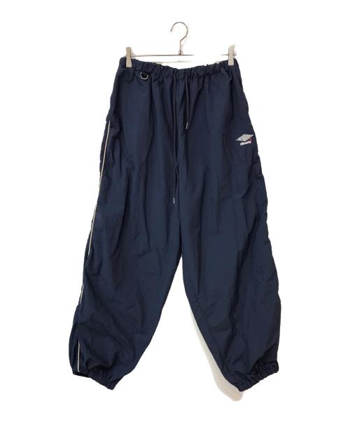 9090（9090）9090 (9090) Ninety ナイロンセットアップ ネイビー×ベージュ サイズ:Lの古着・服飾アイテム