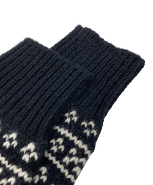 HYKE（ハイク）HYKE (ハイク) NORDIC FRINGE SWEATER ブラック サイズ:FREEの古着・服飾アイテム