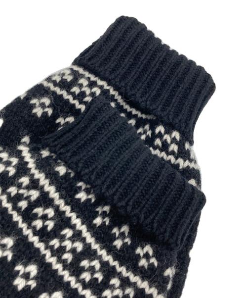 HYKE（ハイク）HYKE (ハイク) NORDIC FRINGE SWEATER ブラック サイズ:FREEの古着・服飾アイテム