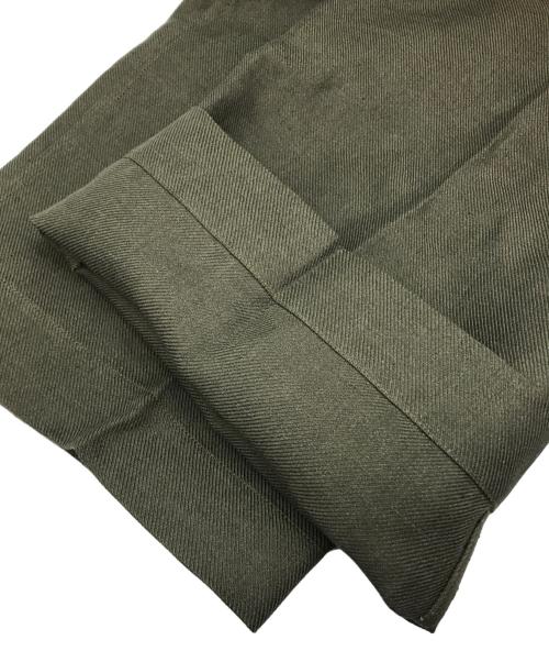 HAVERSACK（ハバーサック）HAVERSACK (ハバーサック) リネンジャンプスーツ グリーンの古着・服飾アイテム