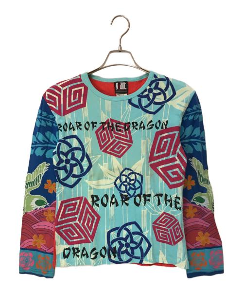 giant（ジャイアント）giant (ジャイアント) プリントカットソー ブルー サイズ:Mの古着・服飾アイテム