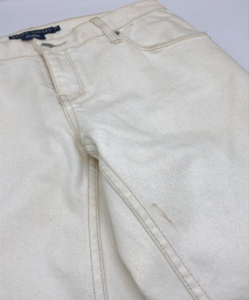 RALPH LAUREN（ラルフローレン）RALPH LAUREN (ラルフローレン) フリンジパンツ ホワイト サイズ:27の古着・服飾アイテム