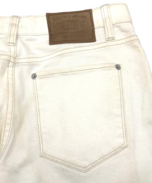 RALPH LAUREN（ラルフローレン）RALPH LAUREN (ラルフローレン) フリンジパンツ ホワイト サイズ:27の古着・服飾アイテム