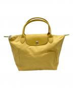 LONGCHAMPロンシャン）の古着「ル プリアージュ ハンドバッグS」｜イエロー