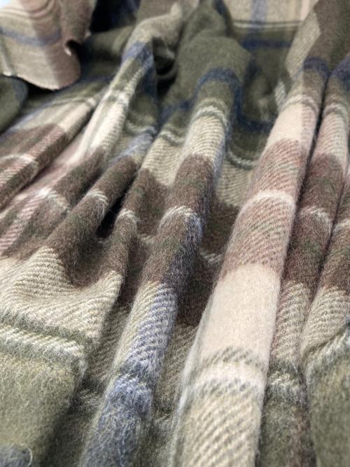 JOSHUA ELLIS（ジョシュア エリス）JOSHUA ELLIS (ジョシュア エリス) カシミヤチェックマフラー ブラウン サイズ:-の古着・服飾アイテム