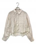 IENAイエナ）の古着「ラミーショートシャツ」｜ベージュ