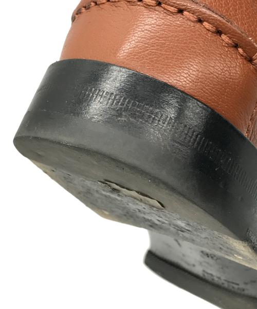 GUCCI（グッチ）GUCCI (グッチ) メタルロゴ ローファー ブラウン サイズ:36の古着・服飾アイテム