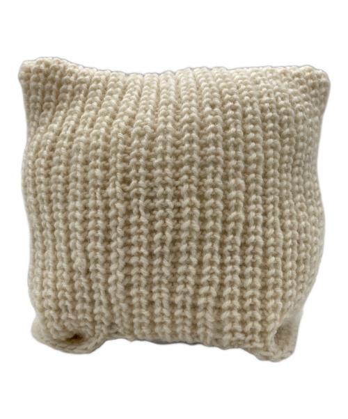 Vivienne Westwood（ヴィヴィアンウエストウッド）Vivienne Westwood (ヴィヴィアンウエストウッド) キャットイヤーフラップニットニット帽 ホワイト サイズ:-の古着・服飾アイテム