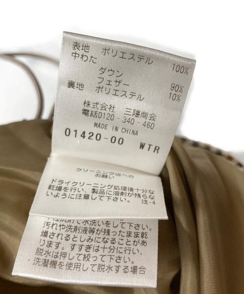 MACKINTOSH PHILOSOPHY（マッキントッシュ フィロソフィー）MACKINTOSH PHILOSOPHY (マッキントッシュ フィロソフィー) パネルチェックダウンジャケット ブラウン サイズ:Mの古着・服飾アイテム