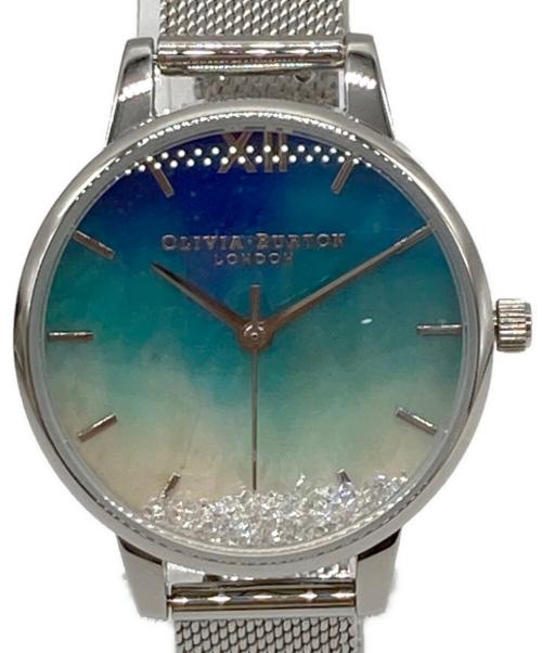 OLIVIA BURTON（オリビアバートン）OLIVIA BURTON (オリビアバートン) アンダーザシー - ミディ ウィッシングウェーブズ ブルーマザーオブパール＆シルバーメッシュ ブルー サイズ:-の古着・服飾アイテム