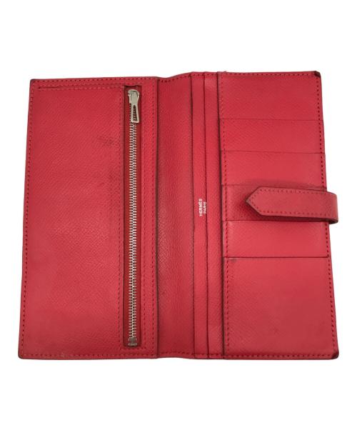 HERMES（エルメス）HERMES (エルメス) ベアン 長財布 レッド サイズ:-の古着・服飾アイテム