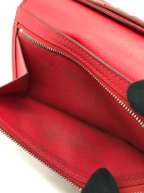 HERMES（エルメス）HERMES (エルメス) ベアン 長財布 レッド サイズ:-の古着・服飾アイテム