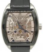 EURO PASSIONユーロパッション）の古着「バレル・スケルトン リストウォッチ」｜シルバー